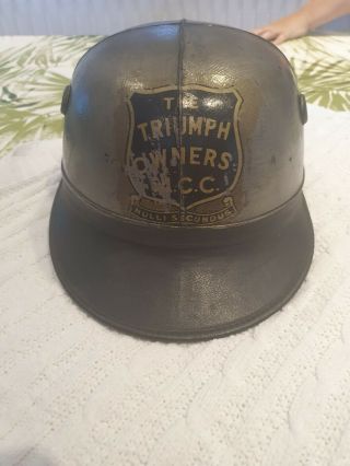 Vintage Triumph Helmets
