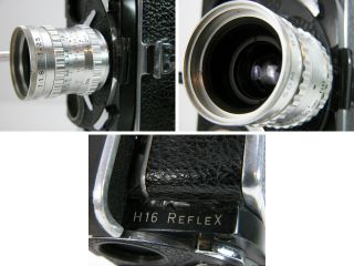 BOLEX REX Reflex 16mm MOVIE CAMERA With C - Mt Lens And Instructions 3