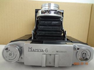 Mamiya 6 6x6 film folding camera w/Sekor 75/3.  5 lens from Japan Exc,  cond 2499 3