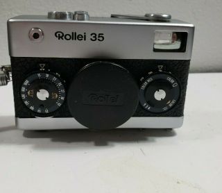 Silver Rollei 35 With Carl Zeiss Tessar 40mm F/3.  5 Lens