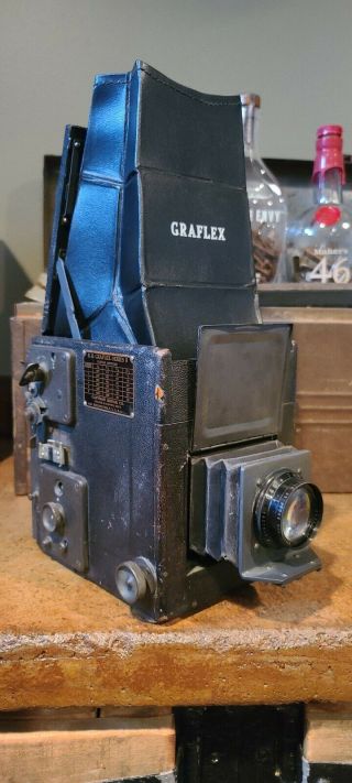 Vintage R.  B.  Graflex - Series B 4x5 Curtain Aperture Camera W/ Film