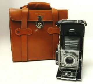 Vintage Polaroid Pathfinder Land Camera 110 Case,  Flash,  Roll Polapan Film