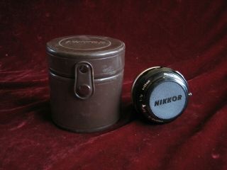 Nikkor - S Auto Lens 1:1.  2 F=55mm Nippon Kogaku No 187851,  Leather Case