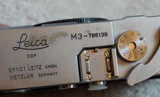 Leica M3 35mm Film Camera Body Early Double Stroke Model Complete Service