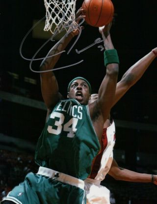 Paul Pierce Signed Autographed 8x10 Photo Celtics Road Dunk High Auto Jsa