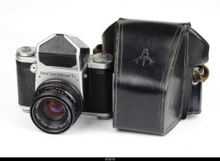 Camera Pentacon Six With Zeiss Lens Black Biometar 2.  8/80mm Mc