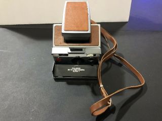 Vintage Polaroid Sx - 70 Land Camera Alpha1 - Silver/leather With Leather Strap
