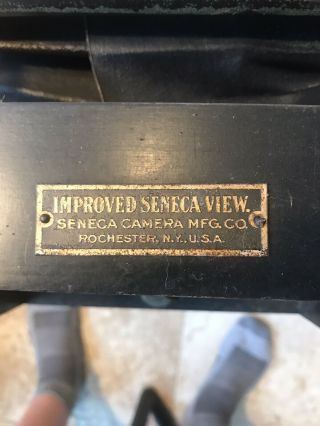 Improved Seneca View Camera With Lens And Glass Plate - For Restoration/parts