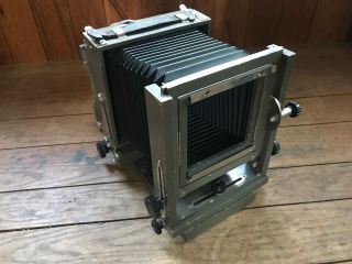Ansco Tailboard 5x7 Inch Film Or Wet Plate Collodion Camera Great Bellows