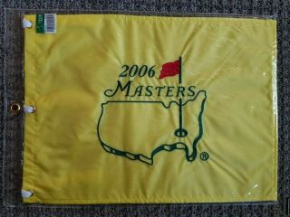 2006 Masters Pin Flag - In Package W/price Tag - Phil Mickelson Win