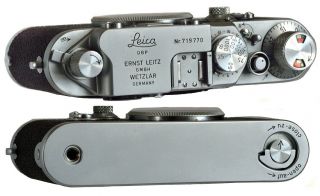 Leica Iiif Red Dial Self Timer Camera 1953 Vintage In Wow And Fully Se