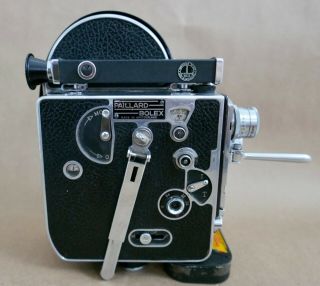 Paillard Bolex H - 8 8mm Film Movie Camera,  2 Lenses,
