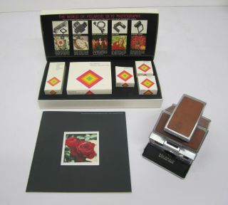 Vtg Polaroid Sx - 70 Folding Land Camera W/ Accessory Kit Complete