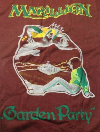 Marillion Gary Moore Garden Party Vintage 1980s T Shirt Single Stitch Unworn M