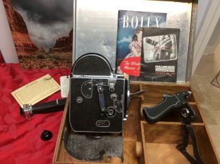 Paillard Bolex - H - 16 Vintage 16mm Movie Camera,  Case & Accessories