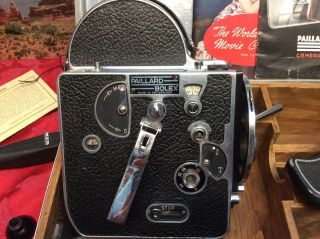 PAILLARD BOLEX - H - 16 Vintage 16mm MOVIE CAMERA,  Case & Accessories 2