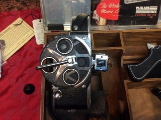 PAILLARD BOLEX - H - 16 Vintage 16mm MOVIE CAMERA,  Case & Accessories 3
