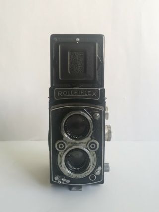 Vintage Rolleiflex 3.  5 Franke And Heidecke Black/silver