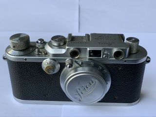 1933 Leica Iii Rangefinder Camera With Leitz - Elmar F3.  5 50mm Lens