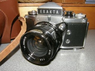 Vx 1000 Exakta Camera And Lens And Iaghee Leather Case=made In Germany