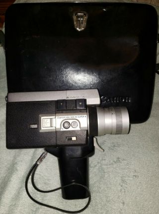 Canon Auto Zoom 518 8 Movie Camera W/ Case.  Film Slow Motion