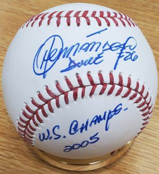 Autographed Orlando Hernandez " Ws Champs 2005 " Official Major League Baseball