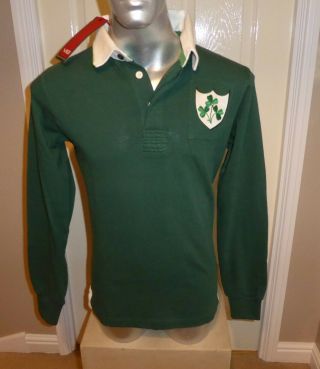 Bnwt Vx3 Vintage Ireland Rugby Union Jersey,  Medium,  40 " Chest