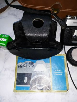 Mamiya Sekor 1000 DTL 35mm Film Camera W/ 55mm f1.  4 M42 SLR extra Lens 2