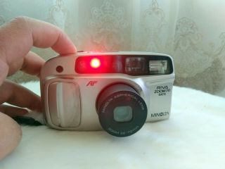Minolta Riva Zoom 70 Date Af 35mm With Bag Point & Shoot Film Camera