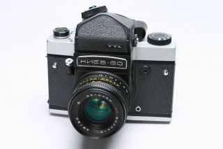 Kiev 60 Ttl 6x6cm Medium Format Slr Film Camera,  80mm F/2.  8 Lens -