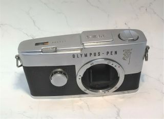 Olympus Pen - F Vintage 35mm Half Frame Slr Camera - Body Only - Not