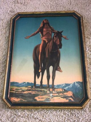 Vintage Native American Framed Print By Master Art Publishers