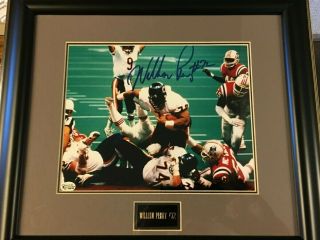 William Perry Chicago Bears Signed Autograph Bowl Color Photo W/coa