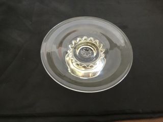 Vintage Small Glass Cake Plate On Sterling Silver Stand By Web Philadelphia.