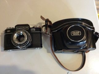 Vtg Zeiss Ikon Contaflex S 35 Mm Camera 2,  8/50 And