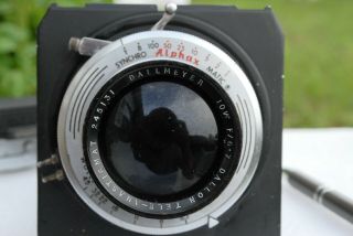 Ex - Vintage Dallmeyer 10 1/2in/f1:6.  7 Dallon - Tele Anastigmat Lens For 4x5 Camera