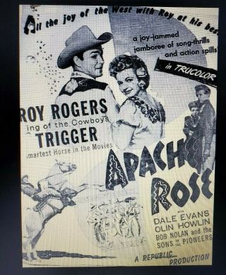 ROY ROGERS 16mm SOUND FILM on 2 REELS 