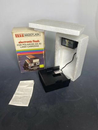 Itt Magicflash Flash,  For Polaroid Sx - 70 Sx70,  Boxed