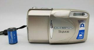 Olympus Stylus 80 All Weather 35mm Point & Shoot Camera Multi Af Zoom 38 - 80mm