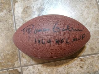 Roman Gabriel Los Angeles Rams 1969 Mvp Signed Full - Size Wilson Football