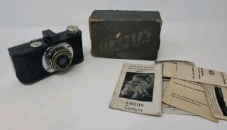Argus Model A2 " Candid Camera " W/ Box And Papers Vintage Collectible