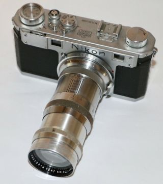 Carl Zeiss Jena Contax Pre War Sonnar 13.  5cm F/4 For Contax & Nikon Germany 1939