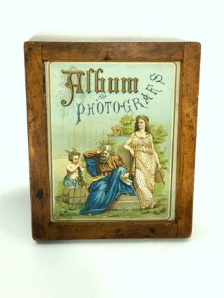 Antique Century Glass Negative Wood Contact Print Frame 12x10 (8x10) Lg Format
