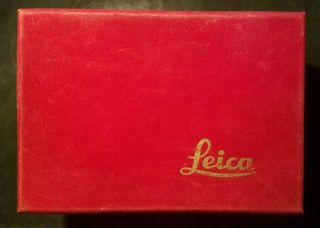 Leica Velvet Box For M3 - With Bonus Leica Meter Box