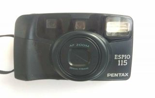 Pentax Espio/iqzoom 115 35mm Compact Camera With Autofocus And Zoom Lens W Ca