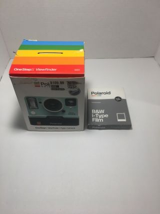 Polaroid Onestep2 I - Type Camera Green With Extra Black And White Film