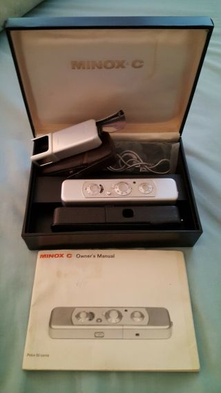 Minox C " Spy " Camera Kit,  In Case,  With Accessories - -