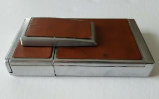 Vintage 1973 Polaroid Sx - 70 Land Camera - Leather Cowhide Case - Made In Usa