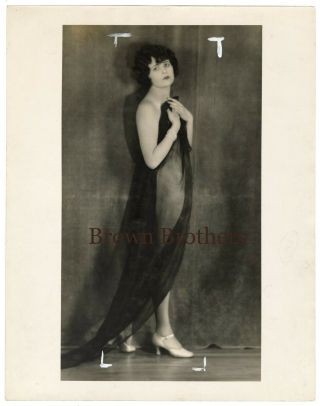 Vintage 1920 Hollywood Marion Harlan Oversize Dbw Photo - Edwin Bower Hesser