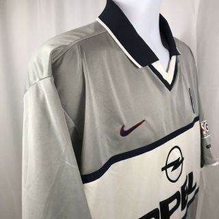 Vintage Nike Paris Saint Germain Mens Jersey 2000/2001 Opel Gray PSG Size XL.  B9 3